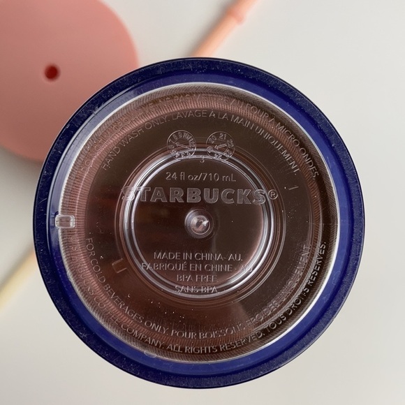 Starbucks Holiday 2019 Mirrored Rose Gold Cascading Snow Globe Venti Tumbler - Picture 8 of 11